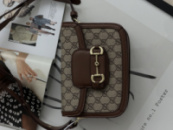 Gucci Horsebit 1955 mini коричневий
