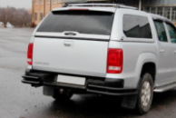 Задние угловые дуги AK003-Double Black (2 шт., нерж. сталь) для Volkswagen Amarok 2010-2022 гг