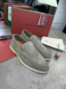 Лофери Loro Piana Summer Walk сірого кольору ob395
