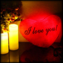 Светящаяся Подушка – Сердце «I love You»