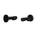 Комплект кранів Thermo Alliance Standart 1/2« З для рушникосушарки кутовий чорний SF395W15B