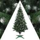 Ель 2,2 европейская белые кончики зеленая с инеем, Красивая праздничная новогодняя елка