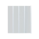 Штора на ванну Qtap Gemini WHI401114RP6 скло Pear 6 мм, 110x140 см