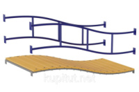 Волнистый мостик + перила волнистого моста Kidigo (55005)