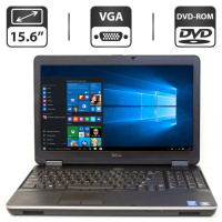 Ноутбук Б-класс Dell Latitude E6540 / 15.6« (1366x768) TN / Intel Core i5-4310M (2 (4) ядра по 2.7 - 3.4 GHz) / 4 GB DDR3 / 320 GB HDD / Intel HD...