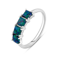 Серебряное кольцо CatalogSilver с опалом 0.625ct, вес изделия 1,72 гр (2125563) 17.5 размер