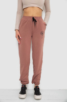 Спортивні штани жіночі, колір темно-бежевий, 238R121
