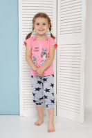 Комплект на дівчинку з феєю — капрі із зірками.  3-4, 5-6, 7-8 років