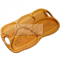 Менажница 5-и секционная с ручками. 50х30х2 см. Поднос М12