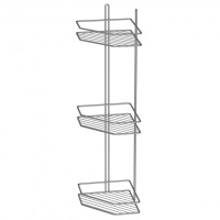 Настінна кутова триярусна полиця