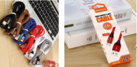 Кабель USB/TYPE-C REDDAX RDX-345 круглий тканинний WHITE (2 м)