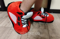 Тапки-кроссовки Jordan Красные 38-44 (28 см) – эксклюзивная домашняя серия