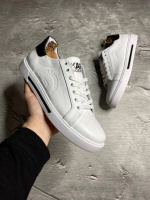 Кроссовки мужские кожаные KARL LAGERFELD Total White! Мужские кеды НАТУРАЛЬНАЯ КОЖА!