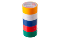 Лента изоляционная Intertool 20 м ассорти (IT-0024) (10 шт.)