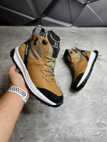 Ботинки Зимние кожаные мужские UNDER ARMOUR Valsetz Camel! Брендовые мужские ботинки! Натуральный НУБУК+МЕХ!