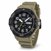 Чоловічий годинник Casio MRW-210H-5A — спортивна модель у піщаному кольорі з водозахистом 10 ATM