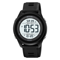 Чоловічий спортивний годинник Skmei 2498PBKWT Black-White з електронним циферблатом та водозахистом 5 ATM
