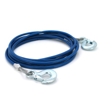 Буксировочный стальной трос в PVC кожухе 4х8мм, 4м/3 т, Пакет