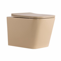 Унітаз підвісний Qtap Tern Ultra Quiet 520×345×325 мм, Beige, з сидінням Slim Duroplast / Soft-close / Quick Release QTTER26SB49001