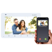 AHD видеодомофон Slinex SM-07N Cloud (white), 7” TFT экран, запись по движению, слот microSD, переадресация на тел Smart Call, 193×123×18 мм