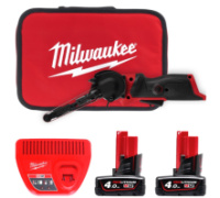 Шліфмашина стрічкова акумуляторна безщіткова MILWAUKEE, M12 FBFL10-402B, 10мм (зарядний пристрій С12 С, 2 акумулятори М12 В4 4Аг