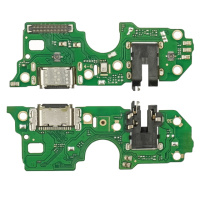 Разъём зарядки для Oppo A57 (5G)/ A57s/ A77 на плате с микрофоном и компонентами
