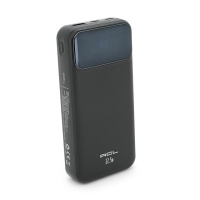 Powerbank ACL PW-117 20000mAh, PD22.5W, 1xUSB+2xUSB-C, 3 кабеля(USBType-C/Lighting), 0.47кг, Black/White, Box