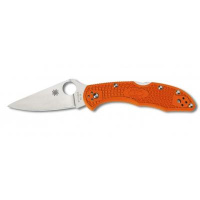 Нож Spyderco Delica 4 Flat Ground Orange (C11FPOR)