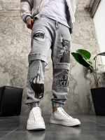 Джинси дтф - сірий - 73-296