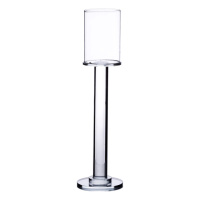 Подсвечник стеклянный на ножке 8×31 см подсвечник бокал декоративный прозрачный HP-4-43S