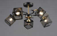 Потолочная Люстра SVLIGHT на 5 лампочек 6606/5 BK+FG