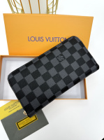 Гаманець унісекс Louis Vuitton LUX сірий шахмати