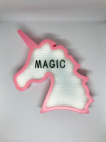 Ночник светильник Единорог с буквами 142шт Light up message board