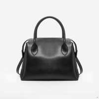 ЧОРНА - велика, якісна сумка в стилі «Tote Bag», на блискавці (Луцьк, 849)