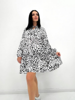 Легка жіноча сукня оверсайз «Lichi» оптом | Норма | Розпродаж моделі Білий, 42-44