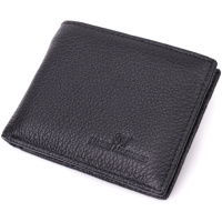 Качественный зажим из натуральной кожи ST Leather 22472 Черный