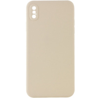 Силіконовий чохол Candy Full Camera Для Apple iPhone XS Max (Бежевий / Antigue White) - купити в SmartEra.ua