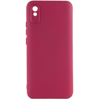 Чехол Silicone Cover Lakshmi Full Camera (A) для Xiaomi Redmi 9A, Бордовый / Marsala - купити в SmartEra.ua