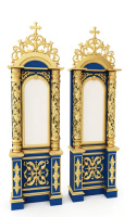 Кіот храмовий № 334, синій з золоченням