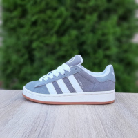 Adidas CAMPUS  сірі (білі смужки)