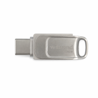 Флеш-накопичувач Wibrand USB 3.2 Gen1 Bee 128GB USB Type-A/USB Type-C Silver (WI3.2TC/BE128TC039S)