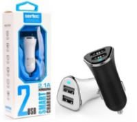 АЗУ 2USB IPHONE 5 SERTEC ST-222 2.1A BLACK/WHITE
