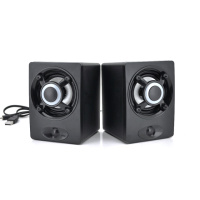 Колонки 2.0 JEDEL JNS-65 USB+3.5mm, 4« 2x3W, 90Hz- 20KHz, с регулятором громкости, Black, BOX, Q30