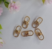 Переходник для ключей. размер 20 мм. цвет золото.