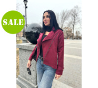 Замшева куртка-жакет «Nessa» оптом I Норма і батал I Розпродаж моделі