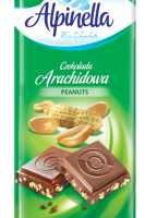 Шоколад Alpinella молочный с арахисом 90 г