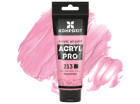 Фарба художня Acryl PRO ART Kompozit 75 мл, 213 рожевий основний