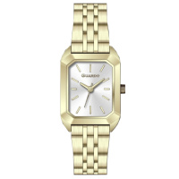 Жіночий годинник Guardo 012800-1 Gold-Silver — класичний кварцовий годинник у прямокутному корпусі