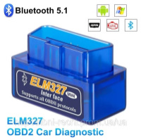 Діагностичний сканер-адаптер OBD2 ELM327 Bluetooth mini