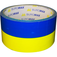 Скотч Buromax 48 мм х 35 м Сине-желтая (BM.7007-85)